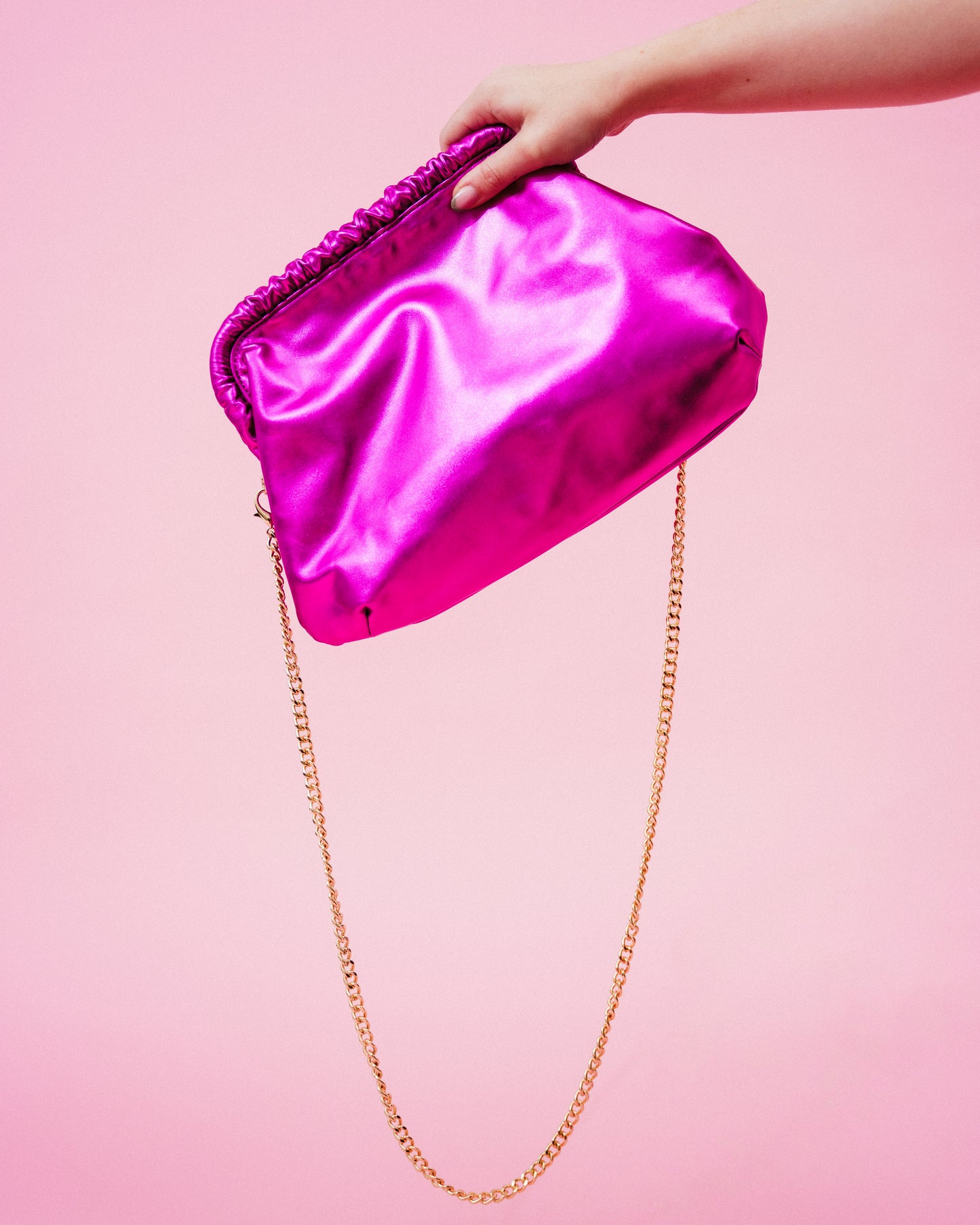 The Lucy Clutch - Fuschia Pink