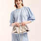 Margaux Clutch in Silver