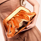 Margaux Clutch in Metallic Orange