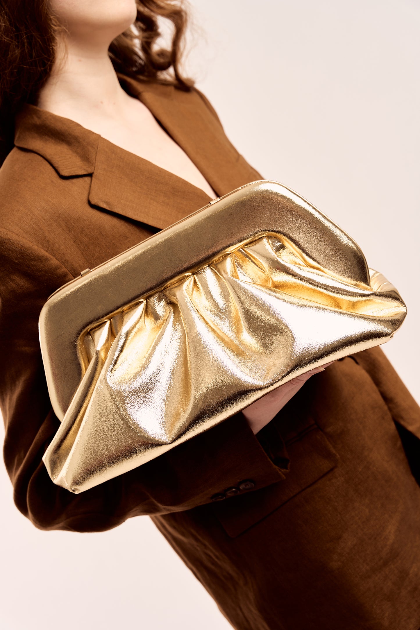 Margaux Clutch in Gold