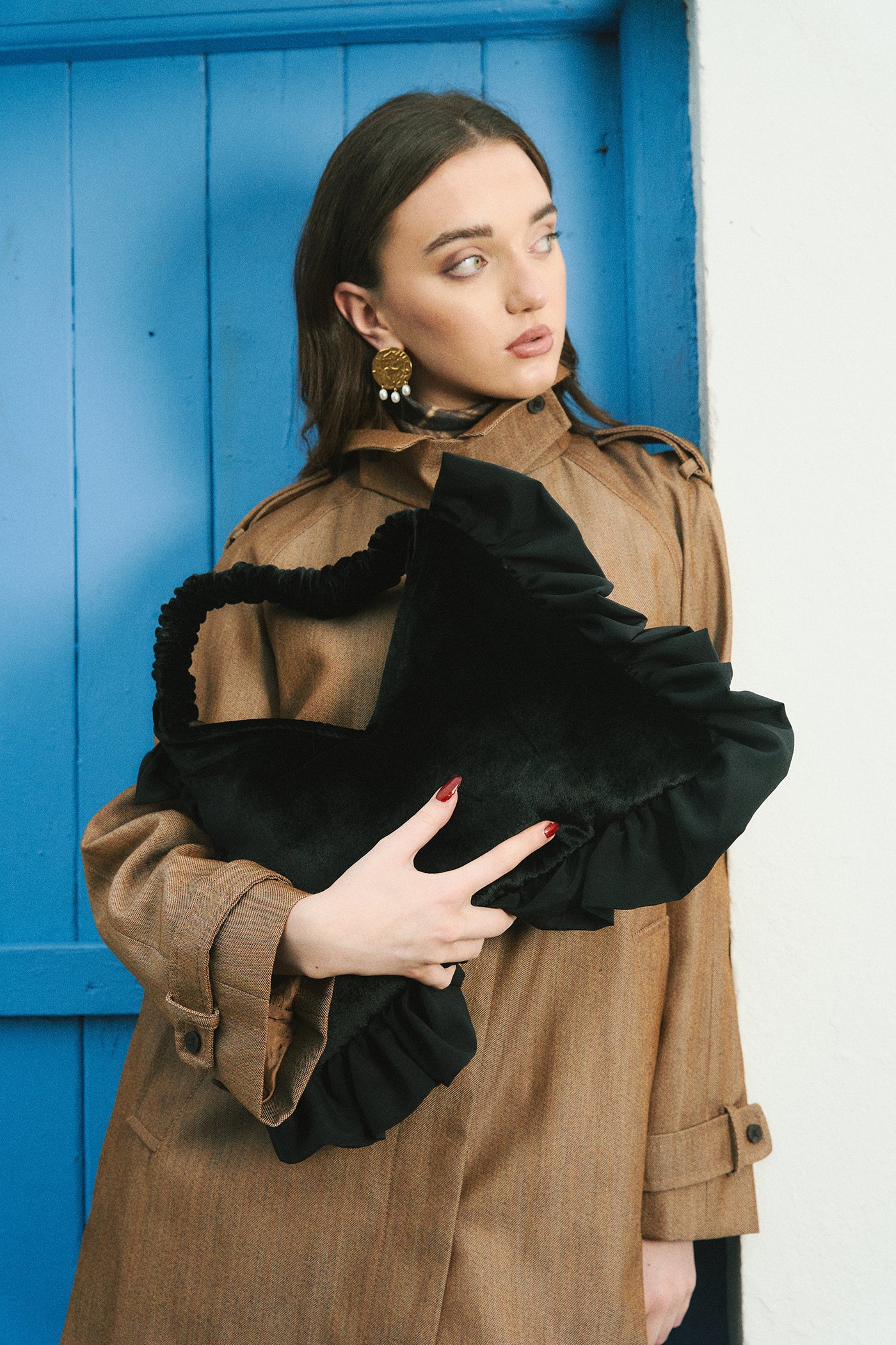 The Black Velvet/Silk Frill Milly