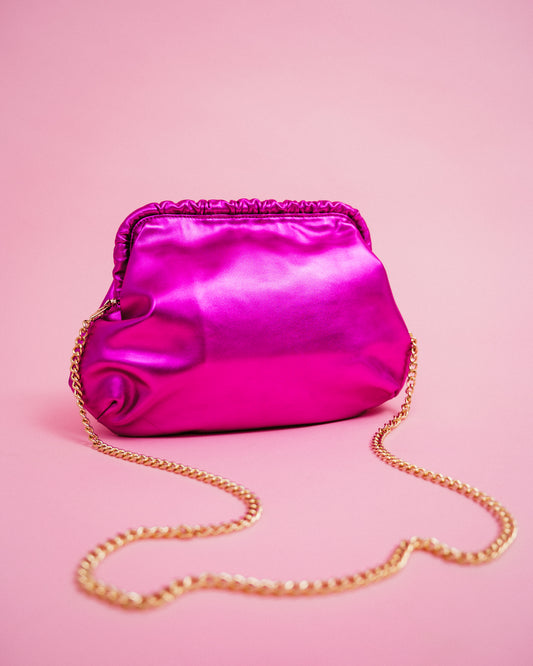 The Lucy Clutch - Fuschia Pink