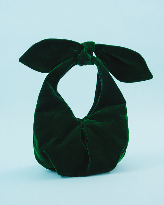 The Minnie Bag - Green Velvet