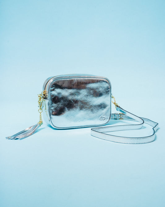 The Amber Bag - Silver Metallic