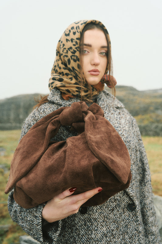 Chocolate Brown Suede Minnie